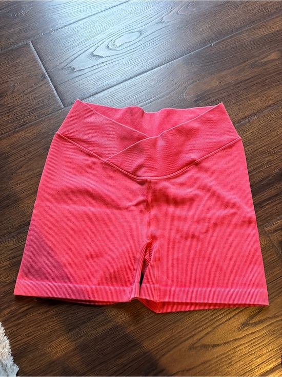 JoyLab Pants - JoyLab Coral Ribbed High-Rise Bike Shorts